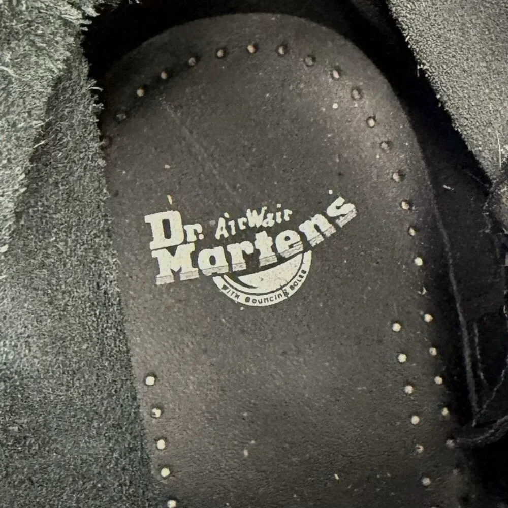 DR MARTENS Jadon Black Smooth Boots Size US 7 Side Zip Leather Platform
